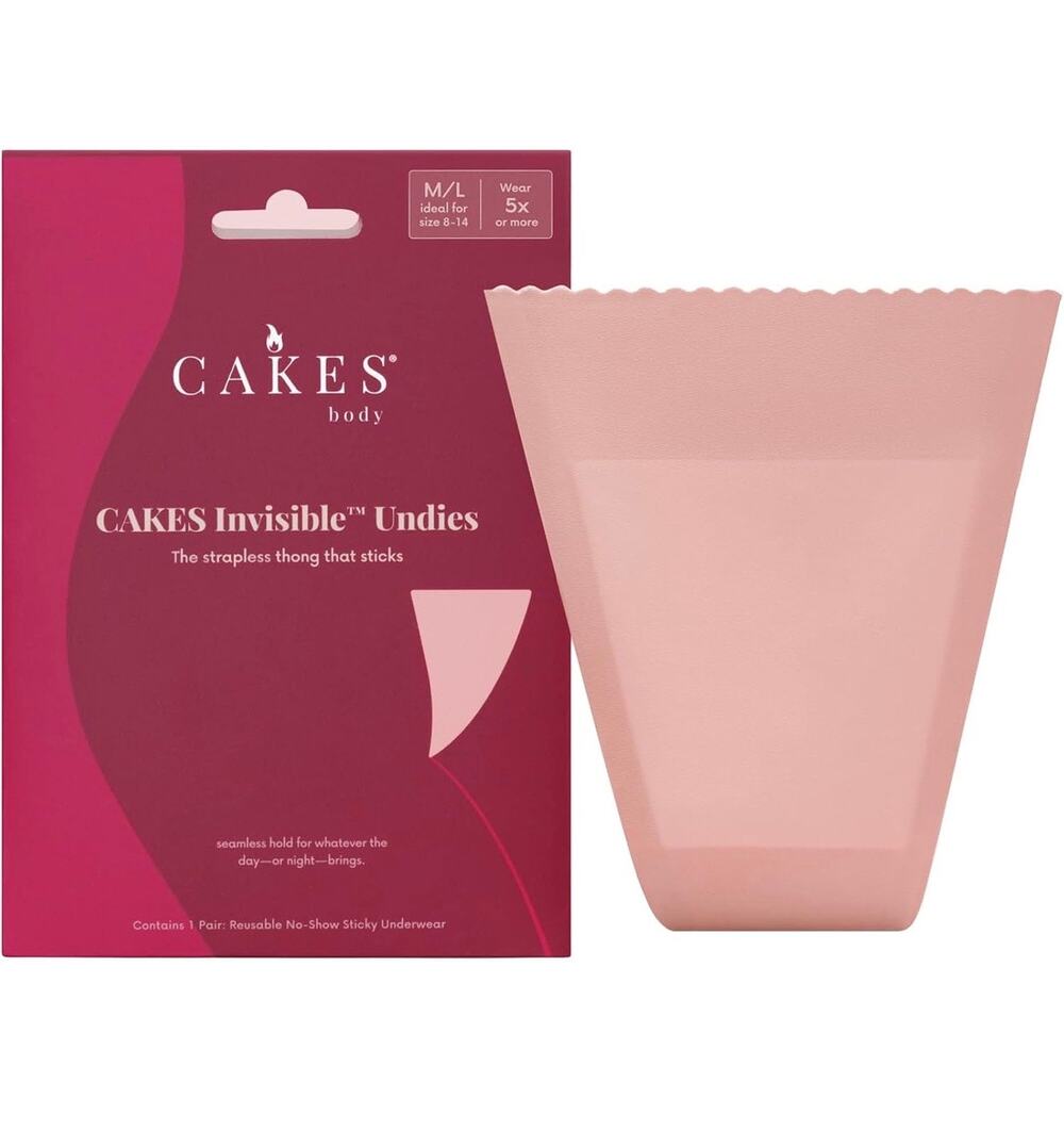 CAKES Invisible™ Undies Reusable Sticky Thong Women’s No Show Adhesive Underwear